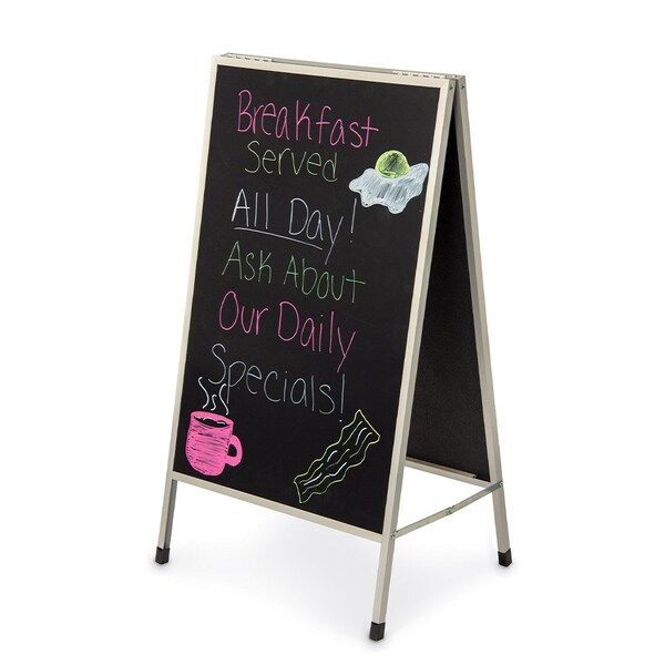 Sliding Door Indoor Enclosed Corkboard, 3
